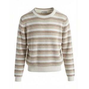 Brunello Cucinelli Women Cotton Striped Sweater